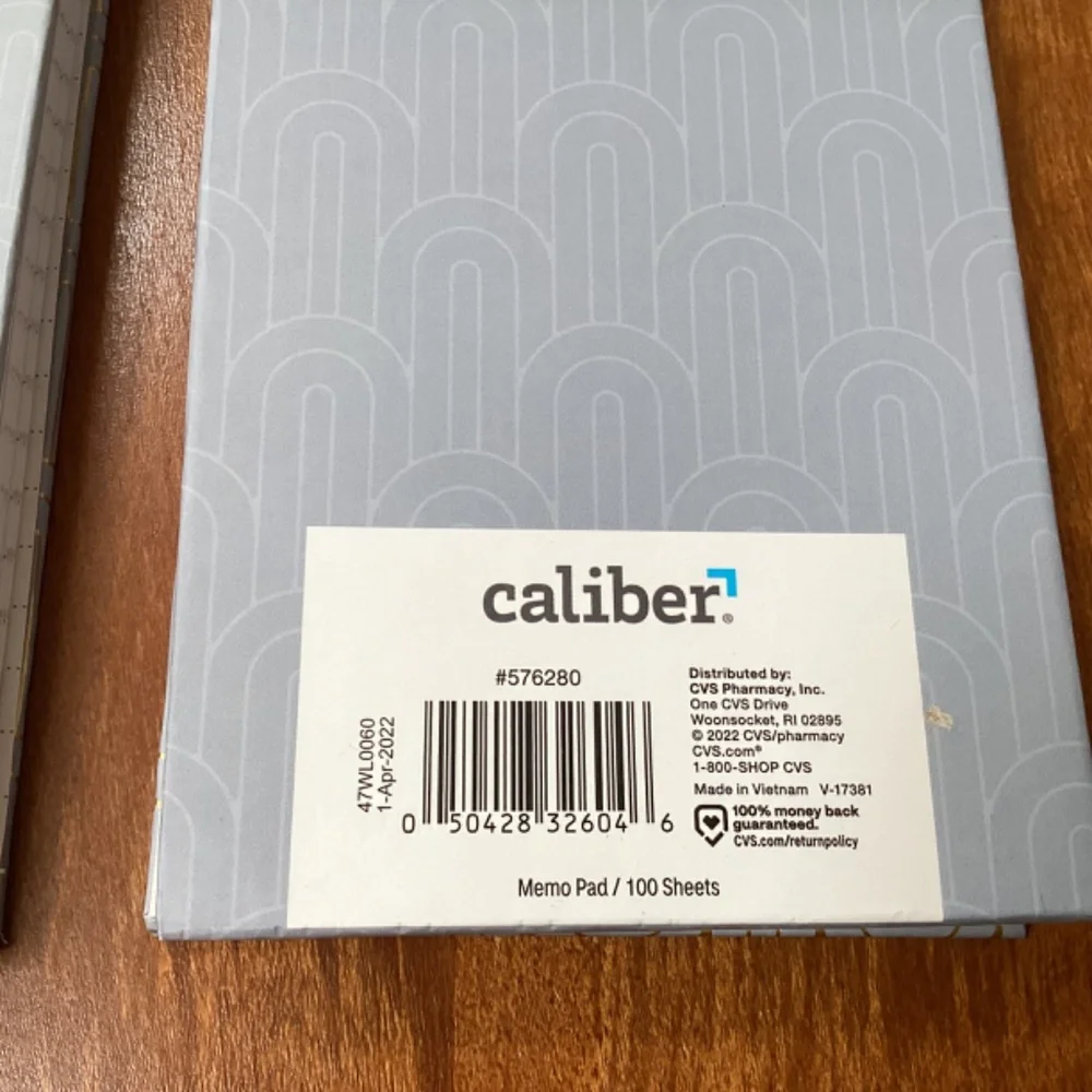Caliber Memo Pad 100 sheets each New (My Best Intentions)